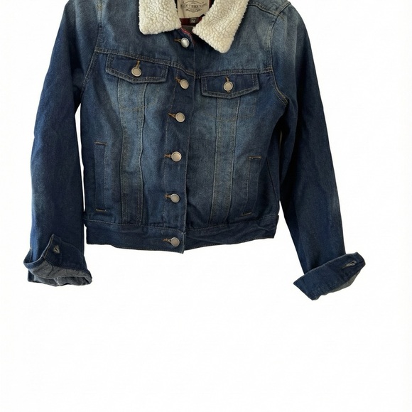 Ashley Vintage Charm Jackets & Blazers - Ashley Vintage Charm Sherpa Denim Jacket Women’s M Small Fit Vintage Western